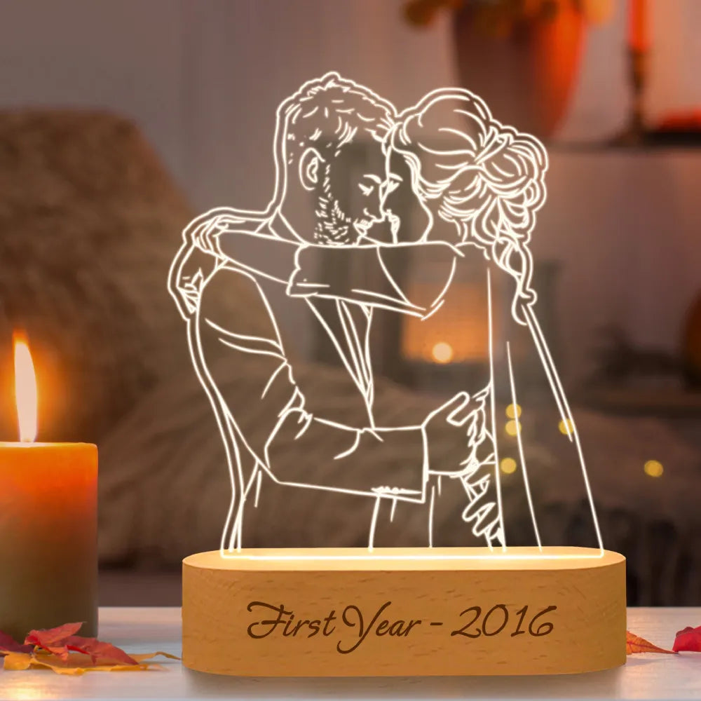 Personalized Photo 3D Lamp Anniversary Gift