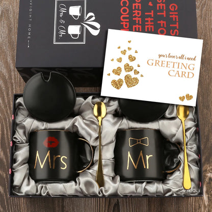 Mr. & Mrs. Coffee Mugs Wedding Gift