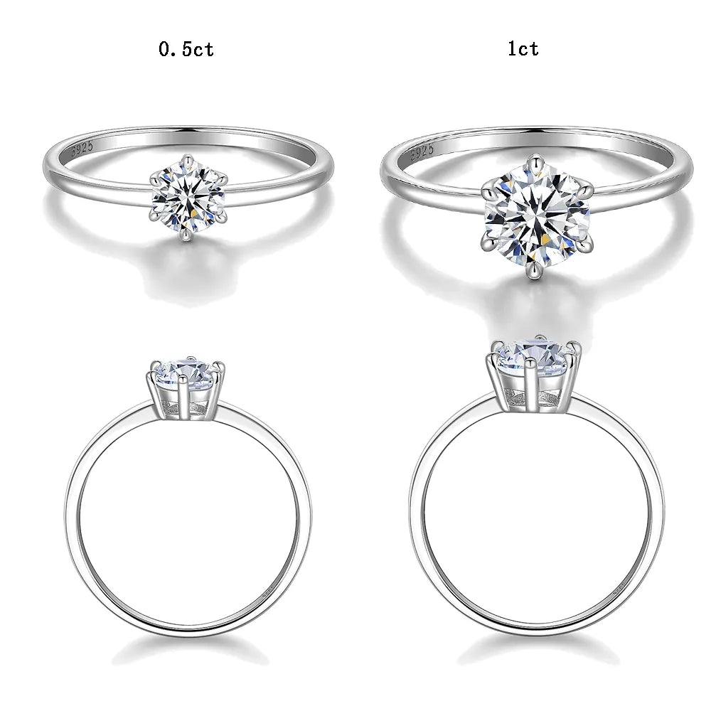 Moissanite Engagement Ring For Women