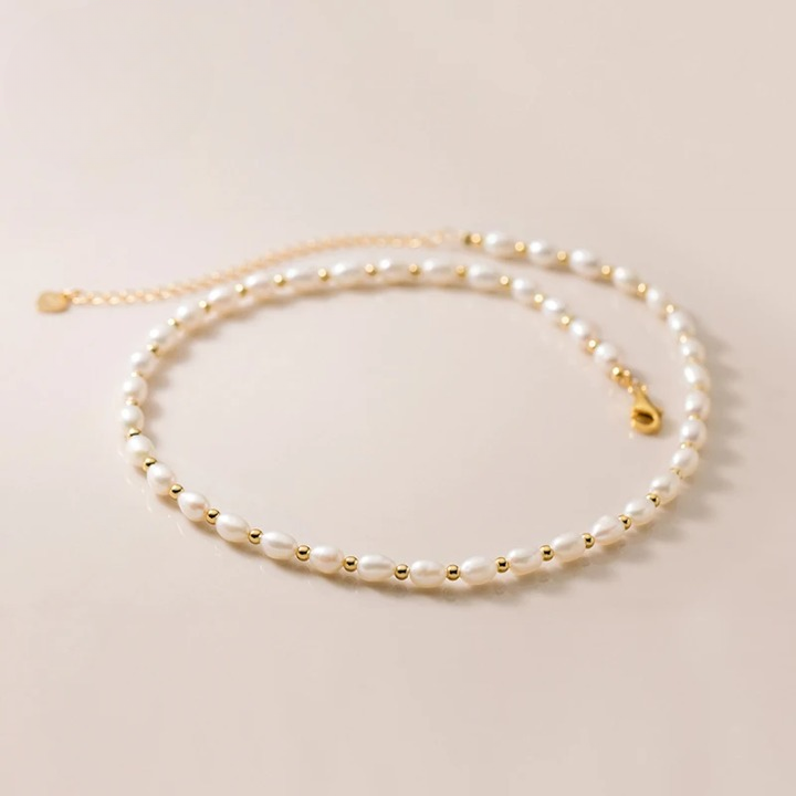 Freshwater Pearl Charm Necklace Choker