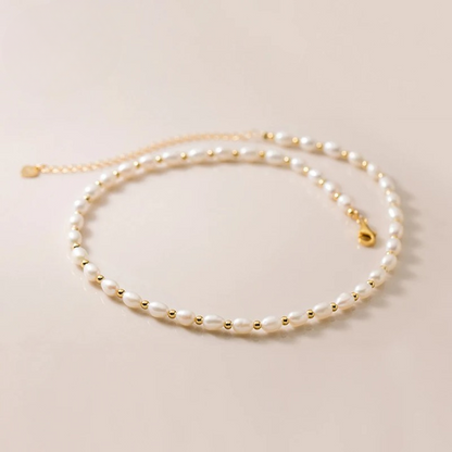 Freshwater Pearl Charm Necklace Choker