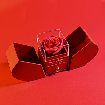 Set de caja de regalo con rosa eterna