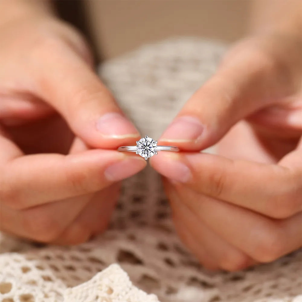 Moissanite Engagement Ring For Women