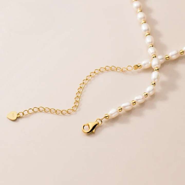 Freshwater Pearl Charm Necklace Choker