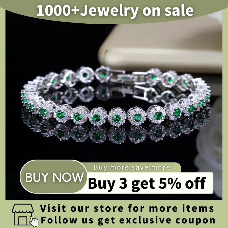 Cubic Zirconia Tennis Bracelet