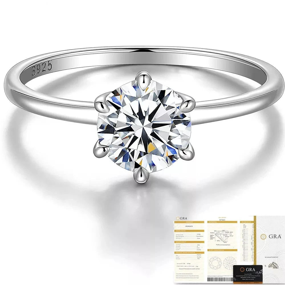 Moissanite Engagement Ring For Women