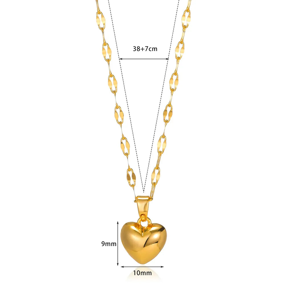 Love Heart Necklace For Women