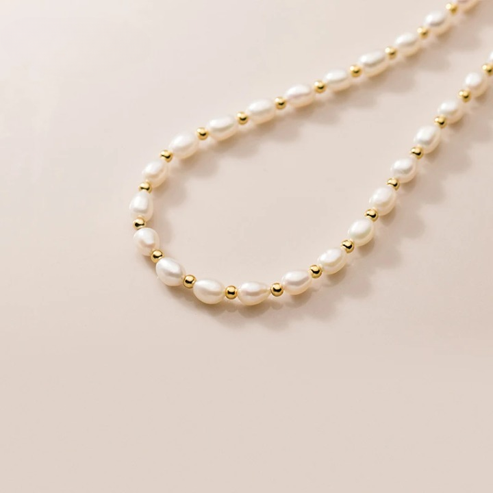 Freshwater Pearl Charm Necklace Choker