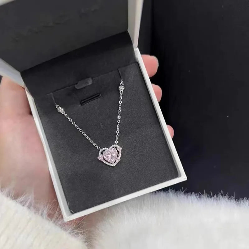 Luxury Zircon Heart Pendant